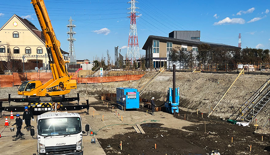 江戸川第一終末処理場 2号調整池築造工事の写真 01
