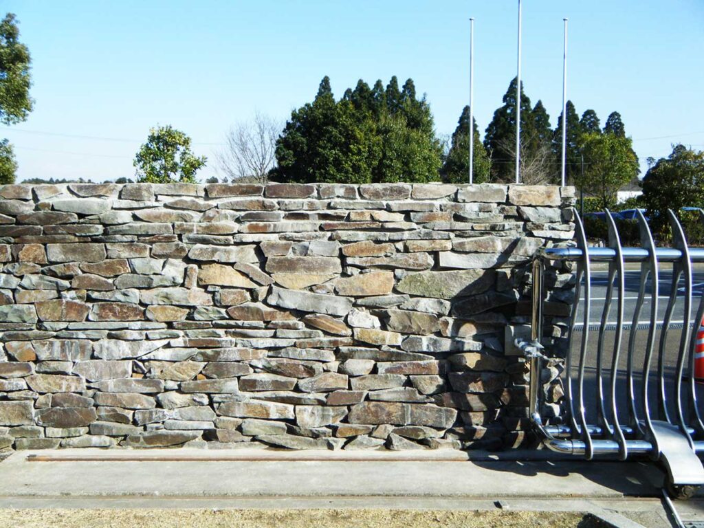 石工事の写真　完成