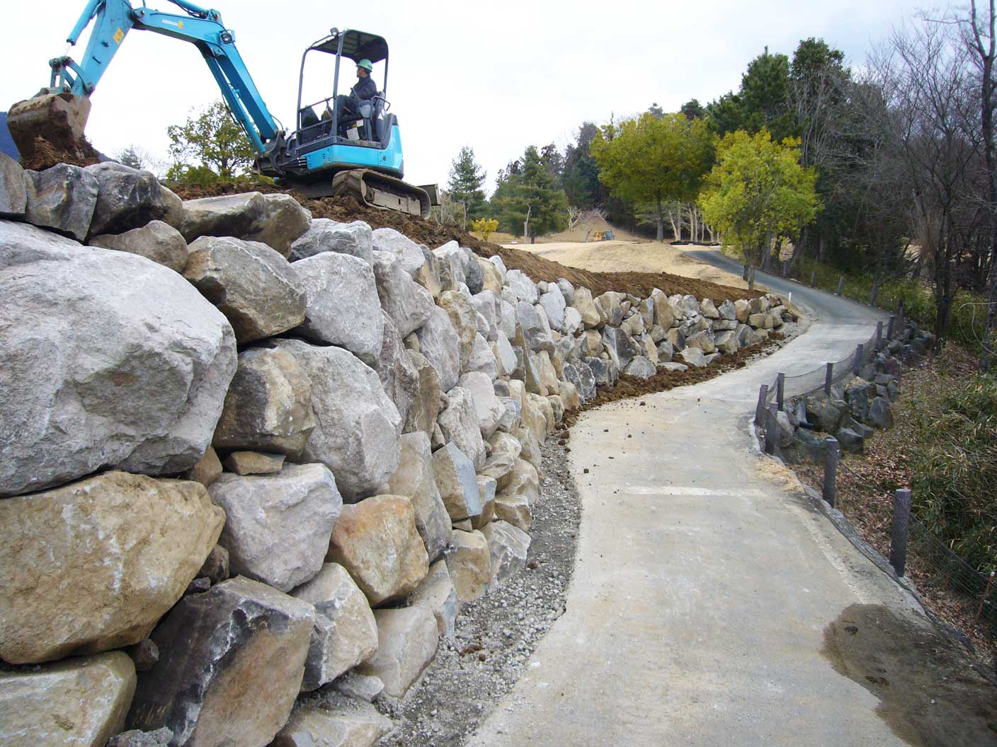 ゴルフ場工事の写真