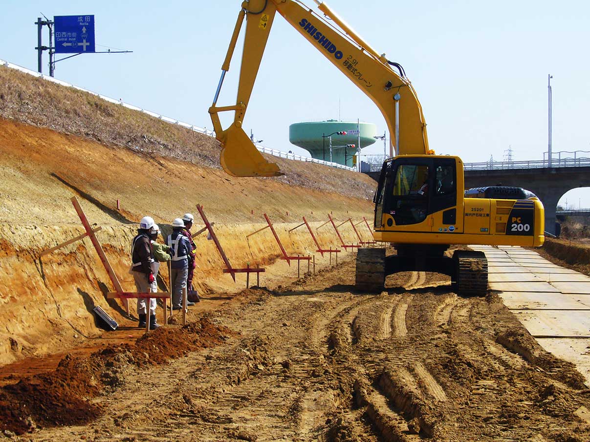 北千葉道路工事の写真